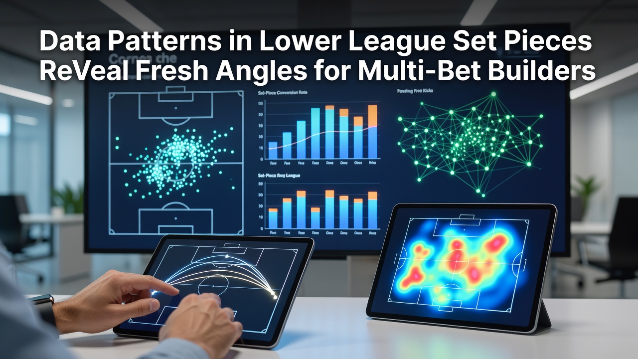 Detailed chart of set piece statistics from lower league football matches used for betting analysis