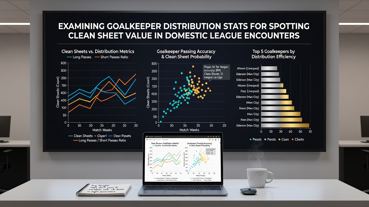 Detailed view of goalkeeper distribution statistics displayed on an analytics screen
