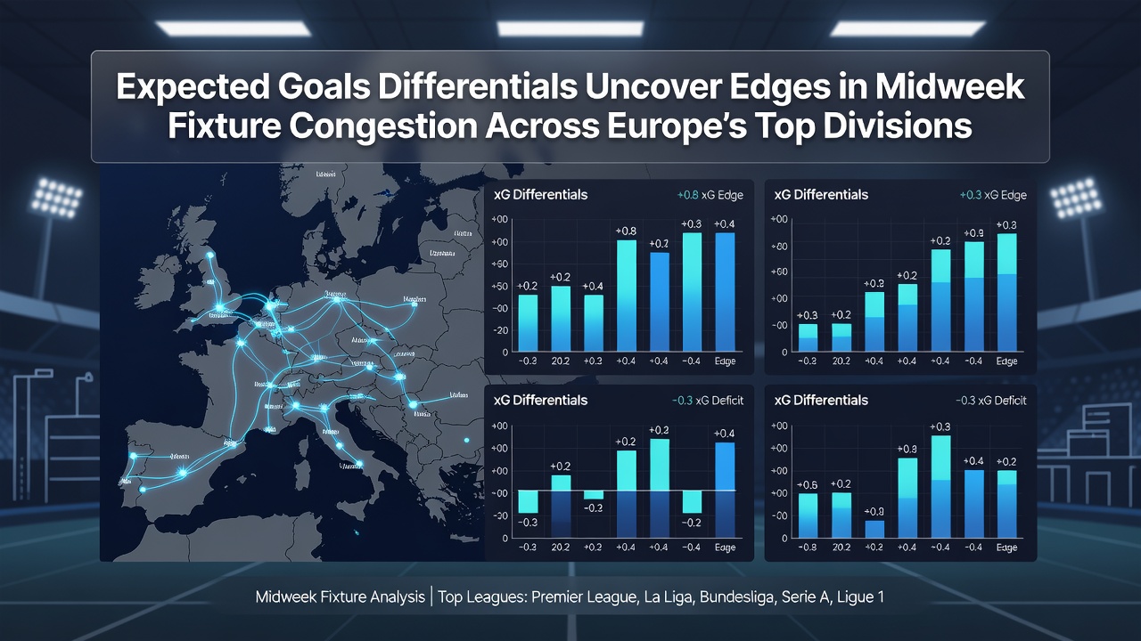 Graph comparing xG performance before and after midweek European fixtures in September 2026