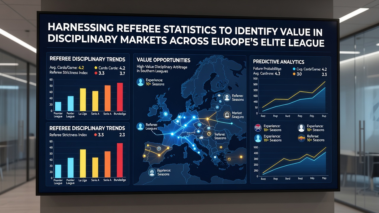Data visualization charts showing yellow and red card distributions across major European leagues
