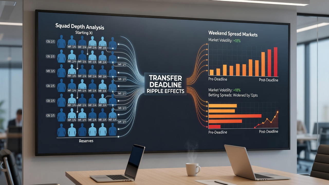 Weekend spread betting lines adjusting after transfer deadline impacts on squad selections