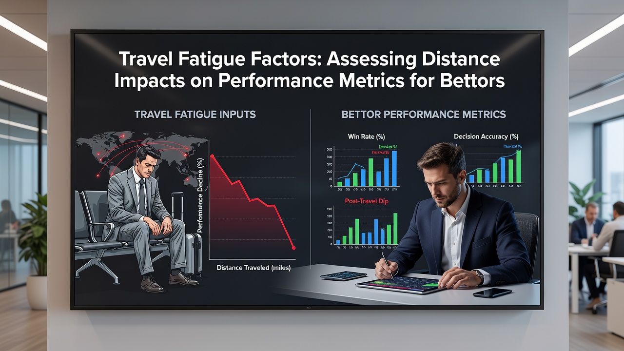 Data visualization of football team performance metrics correlated with travel distances